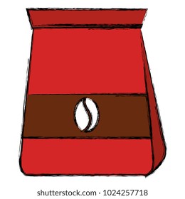 coffee bag isolated icon