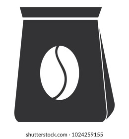 coffee bag isolated icon