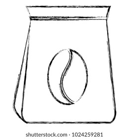 coffee bag isolated icon