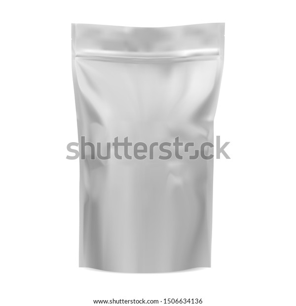 Download Coffee Bag Mockup Food Foil Pouch Stock Vector Royalty Free 1506634136