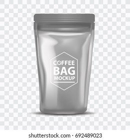 Coffee Bag Mockup Packaging Isolated 