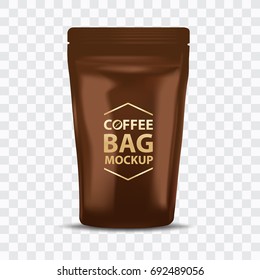 Coffee Bag Mockup Packaging Isolated 