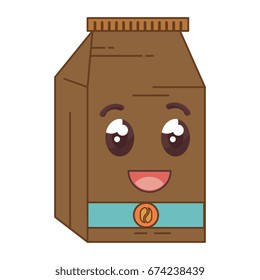 coffee bag product kawaii character