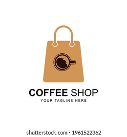 Coffee and bag, Coffee shop logo design