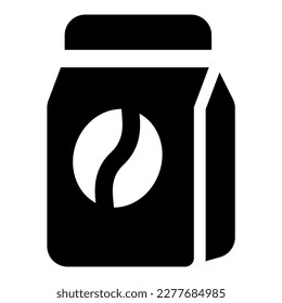 coffee bag vector icon illustration asset