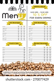 Coffee  and bakery design template.