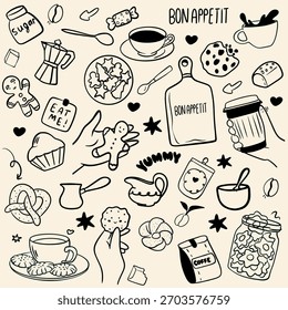 Juego de Doodle de Café y Panadería