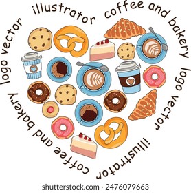 Coffee and Bakery  logo vector   illustrator