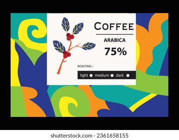 coffee banner of art vector for label sticker packaging, brochure, poster, coffee shop, menu, art coffee, pattern, name card, postcard, advertising