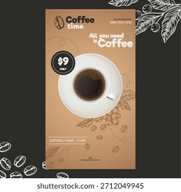 café, Anuncio, café, correo, bebida