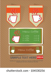 Coffee banner sign,Vector