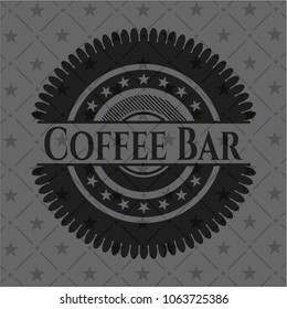 Coffee Bar black emblem. Vintage.