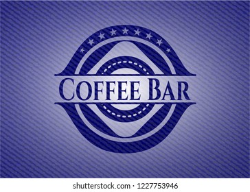 Coffee Bar with denim texture