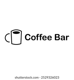 Coffee bar logotype design, coffee shop logo