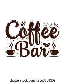 Coffee Bar Coffee Lover t-shirt design