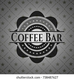 Coffee Bar realistic dark emblem