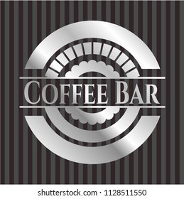 Coffee Bar silvery badge