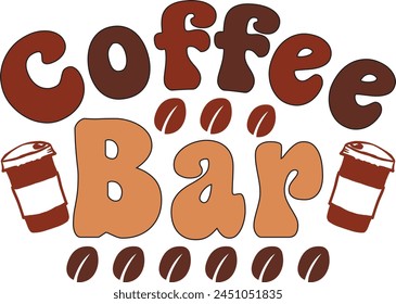 coffee bar T shirt Design Lover