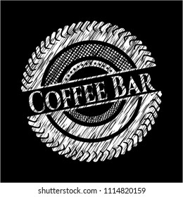 Coffee Bar written with chalkboard texture