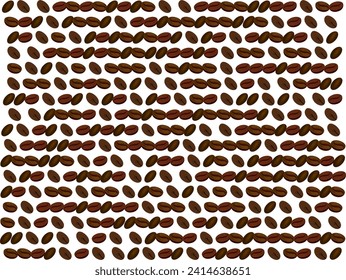 Imagen de ilustración de patrón de fondo de café. Café vectorial.