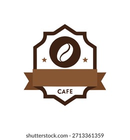 Insignia de café Insignia de café Logotipo de la etiqueta Diseño de Plantilla de Vector