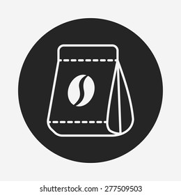 coffee bean bag icon