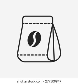 coffee bean bag icon