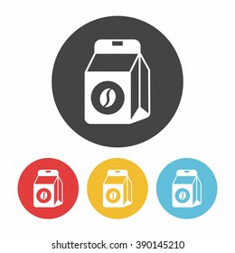 coffee bean bag icon