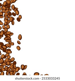 Coffee Bean for Banner Background or Packaging Design. Vector Illustration of Coffee Beans for Cafes and Restauraunts.