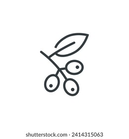 Coffee bean beans crop icon, vector illustration