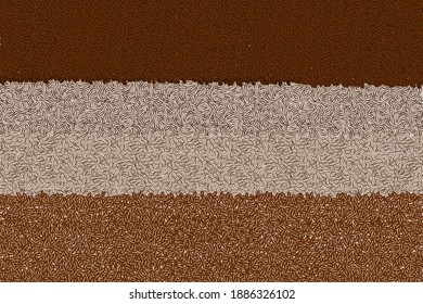 bandera de semilla marrón de frijol de café