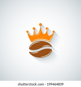 coffee bean crown menu background