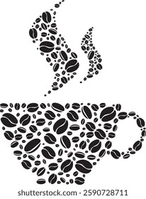 Coffee Bean Cup Decorations Sticker