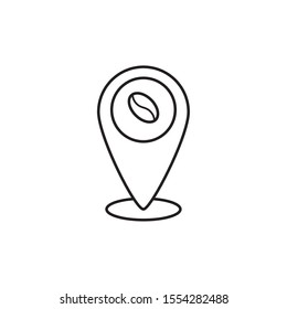 Coffee bean design, drink breakfast beverage shop morning restaurant theme Vector illustration