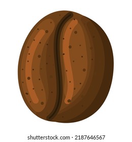 coffee bean design over white