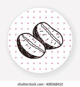 coffee bean doodle drawing