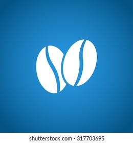 Coffee bean.  Flat design style eps 10