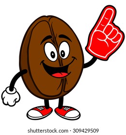 Coffee Bean with Foam Finger