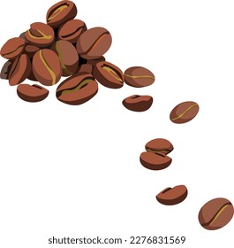 Ilustración del vector de bebidas alimenticias para café y café
