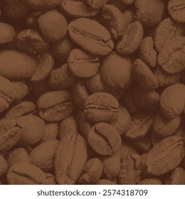 coffee bean halftone background for your design