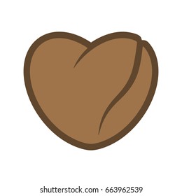 coffee bean heart