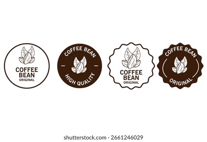 Coffee bean high quality natural coffee beans vector art illustrator. eps