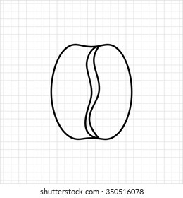 Coffee bean icon