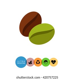 Coffee bean icon