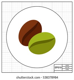 Coffee bean icon