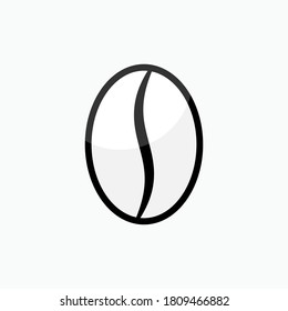Coffee Bean Icon. Beverage Ingredients Symbol - Vector.