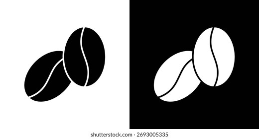 Ícone do bean. O vetor de silhueta preta