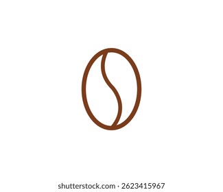 Coffee bean icon. Coffe beans isolated on white background
