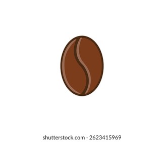 Coffee bean icon. Coffe beans isolated on white background