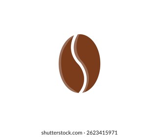 Koffieboon icoon. Koffiebonen geïsoleerd op witte achtergrond